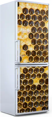 Produktbild von Magnete Dekorative - 70 cm x 190 cm - Küche - Magnetmatte Kühlschrankmagnete - Honigwabe Mit Honig