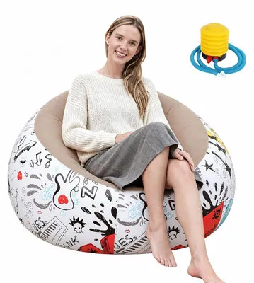 Imagen del producto de Sofá inflable, 105 x 105 x 60 cm