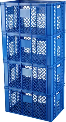 Produktbild von 4 Stück Bäckerkisten / Brotkisten 600 x 400 x 320 mm Farbe: blau