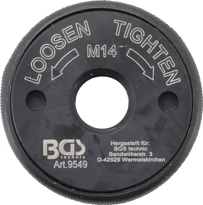 Image de BGS Ecrou à serrage rapide pour meuleuse d'angle M14 - 9549