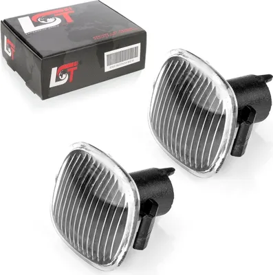 Produktbild von 2x Seitenblinker Blinkleuchte schwarz klar für AUDI für SEAT für SKODA