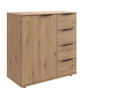 Produktbild von Sideboard >NADJA< in ARTISAN EICHE NACHBILDUNG - 81x83x41cm (BxHxT)