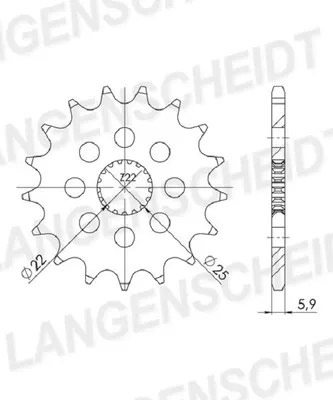 Produktbild von Ritzel Supersprox 520 - 14Z CST-394:14|feinverzahnt 22,0/24,0