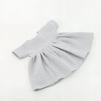 Produktbild von Baby Born Grau Musselinkleid Puppenbekleidung 43cm