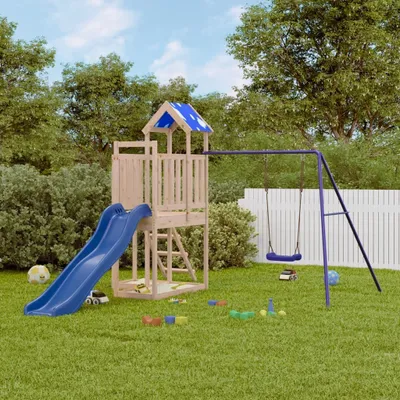 Produktbild von Design Spielturm Massivholz Kiefer, Klettergerüste 2024 Neu