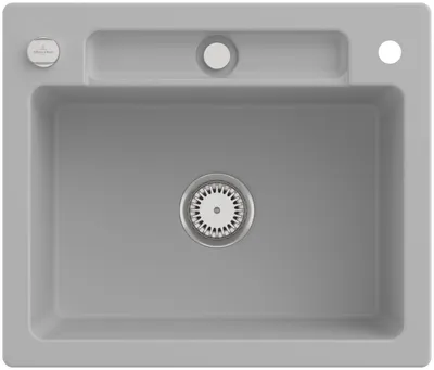 Produktbild von Villeroy & Boch Keramikspüle 334602SM, Siluet 60 S Einbauspüle - inkl.