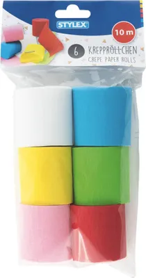 Obrázok produktu pre Rolky krepovej pásky - 6 roliek po 10 m