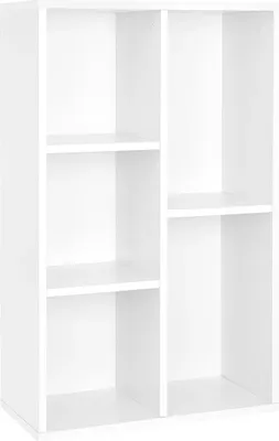 Imagen del producto de Estantería And OutdoorMatch Enrico - 5 compartimentos - Blanco - Estantería para salón, dormitorio y habitación infantil - Madera - MDF
