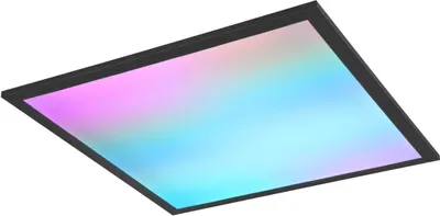 Produktbild von Reality Beta LED Deckenleuchte 18W dimmbar Schwarz Matt CCT einstellbare Lichtfarbe Nachtlicht