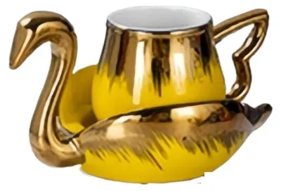 Zdjęcie produktu dla Elegancka ceramiczna filiżanka do kawy z podstawką