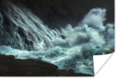 Produktbild von MuchoWow® Poster Meer - Steine - Wasser 120x80 cm - Bilder