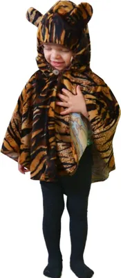 Tiger Kostüm für Kinder Gr. 92 -98 braun Tierkostüm Kleinkinder Fasching Karneval Mottoparty Kindergeburtstag