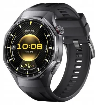 Produktbild von Huawei Watch GT6 Pro 46mm Smartwatch Schwarz NFC, Schlafmonitor, Schrittzähler