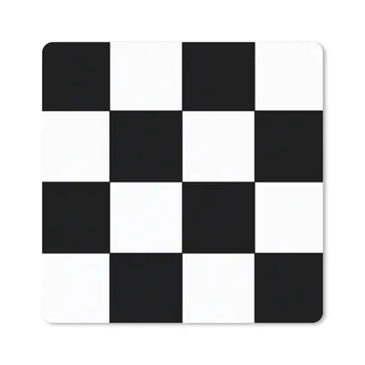 Produktbild von MuchoWow® Mauspad Mousepad Schachbrett - Muster - Schwarz und Weiß 20x20 cm - Mousepads - Maus Mat - Pad - Mausunterlage - Desk Mat - Bureauartikeln