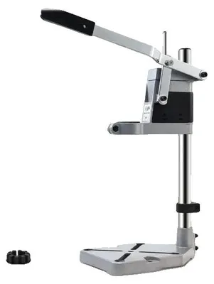 Immagine prodotto di Supporto per trapano, altezza 400 mm, peso 1,5 kg, diametro massimo di foratura 42 mm, struttura in metallo, design intuitivo