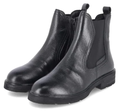 Produktbild von Tamaris Damen Chelsea Boots Schwarz Leder & Textil Größe: 36