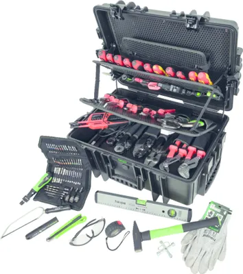 Produktbild von Haupa VDE Isolierter Werkzeugkoffer Trolley HUPtransporter Pro 53-teilig - Maxami