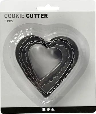 Image de Emporte-pièce Cœur 8 cm 5 pièces