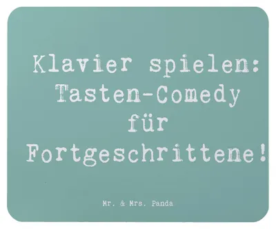Produktbild von Mr. & Mrs. Panda Mouse Pad Spruch Klavier Tasten - Meeresbrise - Geschenk, Mousepad, Konzert, mauspad pc, Kunst, mousematte, Humor, Instrument, Elfenbeintasten, Musiker