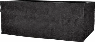 Produktbild von Pflanzgefäß The Rock Pflanzkasten Blumenkasten 20x64x20 cm Steinoptik Anthrazit