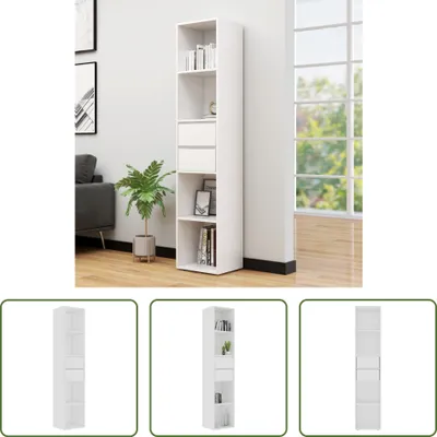 Produktbild von The Living Store Bücherregal Weiß 36x30x171 cm Holzwerkstoff