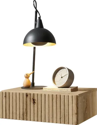 Produktbild von Nachtkommode >TABONI< hängend, 1 Schublade, Artisan Eiche Nachbildung - 42x14x30cm (BxHxT)