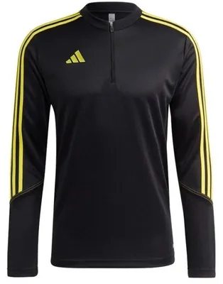 Obrázok produktu pre Adidas - Pánska mikina s krátkym zipsom „Tiro 23 Club“ - Tréning PP3263 (S) (čierna/žltá)