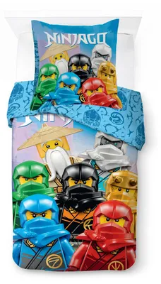 Produktbild von Lego Ninjago "Skybound Village" - Bettwäsche-Set, 135x200 & 80x80