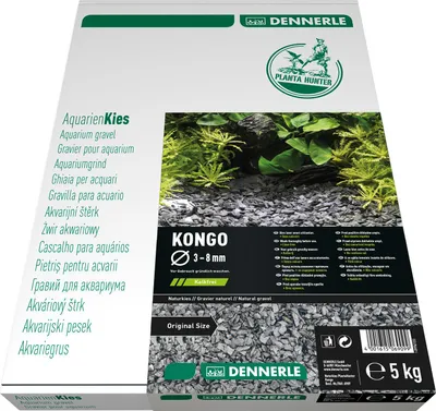Produktbild von Dennerle 5 kg Naturkies Plantahunter Baikal 3-8 mm - Aquarienkies, Bodengrund fürs Aquarium