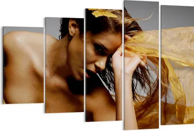 Produktbild von Bild auf Leinwand - Leinwandbild - Frau Pose Tanzen - 150x100cm - Wand Bild - Wanddeko - Leinwanddruck - Bilder - Kunstdruck - Wanddekoration - Leinwand bilder - Wandkunst - EG150x100-2524