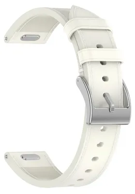 Obrázek produktu pro Techsuit – řemínek k hodinkám 18 mm (W073) pro Huawei Watch GT 4 (41 mm) / W1 / Honor Watch S1 / Garmin Venu 2S / Vivoactive 4S – bílý