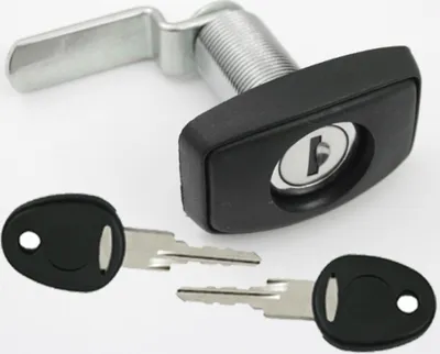 Immagine prodotto di Serratura a ribalta Serratura di servizio a ribalta per gas caravan camper caravan nero 56 x 38 mm