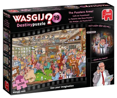 Produktbild von Wasgij Destiny 19 - Die Kneipe im Puzzle-Eck! - 1000 Teile, 1000 Stück(e), Comics, 12 Jahr(e)