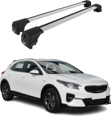 Produktbild von Dachträger Grundtäger für Kia Xceed 2019-2026 75kg Aluminium Silber 2 tlg