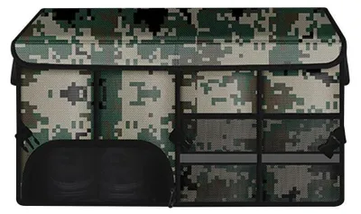 Productafbeelding van Kofferorganizer, Oxford-stof, waterdicht, opvouwbaar, 60x30x35 cm, camouflageprint