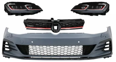 Produktbild von Stoßstange für VW Golf VII 7 13-17 LED Scheinwerfer Dynamisches Blinklicht 7,5 GTI Look.