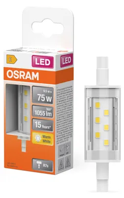 Produktbild von Osram LED Slim Line 78mm 9,5W = 75W  R7s klar 1055lm warmweiß 2700K