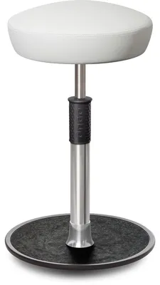 Produktbild von Sitz- Stehhocker Free Tall Hutsitz skai Kunstleder Weiß chrom /schwarz.