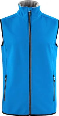 Produktbild von Trial Softshell Weste aus 94% Polyester, 280 g/m², mit Reißverschluss- und Netztaschen