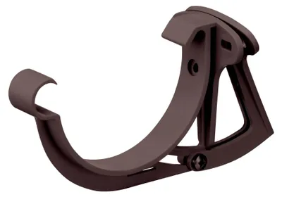Produktbild von INEFA Stirnbretthalter justierbar für Dachrinne halbrund, PVC NW100 / 100mm, Dunkelbraun Dachrinnenhalter Dachrinnenzubehör, Germany