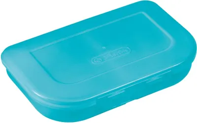 Produktbild von Brotdose 23x15,5x4cm türkis Packung mit 2 Stück