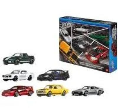 Produktbild von Hot Wheels Silver Series Japan 6er-Set Spielzeugautos 1:64