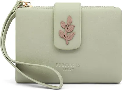 Produktbild von Damen Portemonnaie Klein und im Kurzformat RFID Damen Geldbörse mit Münzfach Kleines Zipper Brieftasche, Mini Portmonee Damen mit Kartenfächern
