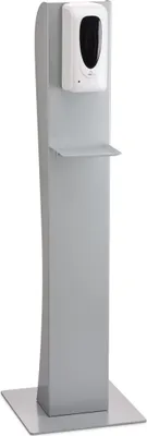 Produktbild von JOKA international Desinfektionsmittelspender »Desinfektions Standtower/Ständer in silber inkl. Desinfektionsspender mit Sensortechnik, kontaktlose Desinfektion«, Desinfektionstower inkl. Desinfektionsspender