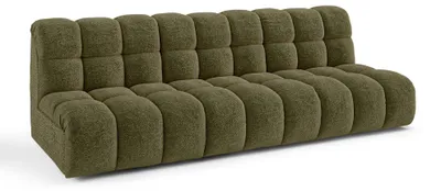 Produktbild von Sofa SEVEN Bouclé-Stoff  Olivgrün 243cm