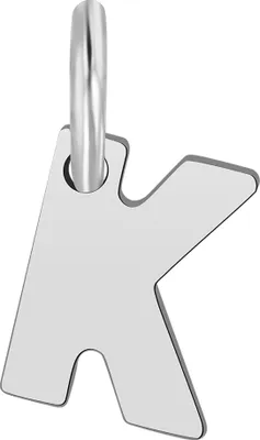 Produktbild von 925/- Echt Silber Anhänger "Feinsil" (ohne Kette), rhodiniert, Buchstabenanhänger