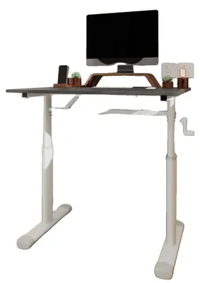 Obrázek produktu pro Nastavitelný stůl, výškově nastavitelný, multifunkční design, šedý + 60 × 80 cm