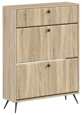 Obrázok produktu pre vidaXL Skriňa na topánky BREDA, 78 x 24 x 103 cm, drevotrieska, Imitácia dub Sonoma