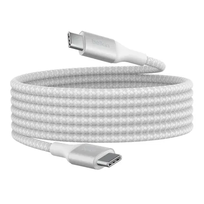 Produktbild von Belkin CAB015bt2MWH, 2 m, USB C, USB C, USB 2.0, Weiß