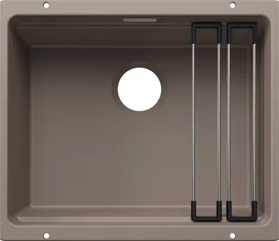 Immagine prodotto di BLANCO ETAGON 500-U per componenti colorati Lavello da incasso SILGRANIT tartufo da 60 cm senza scarico Telecomando, con accessori